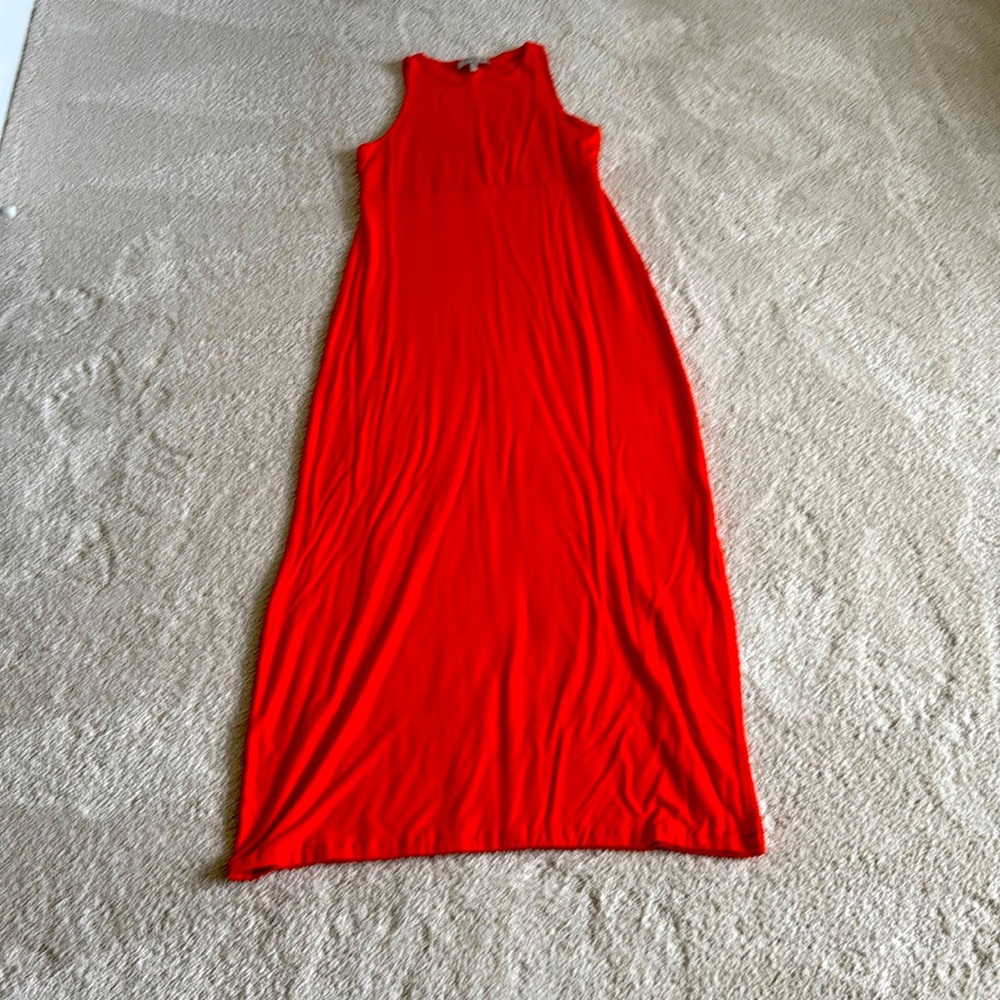 Athleta maxi orange dress